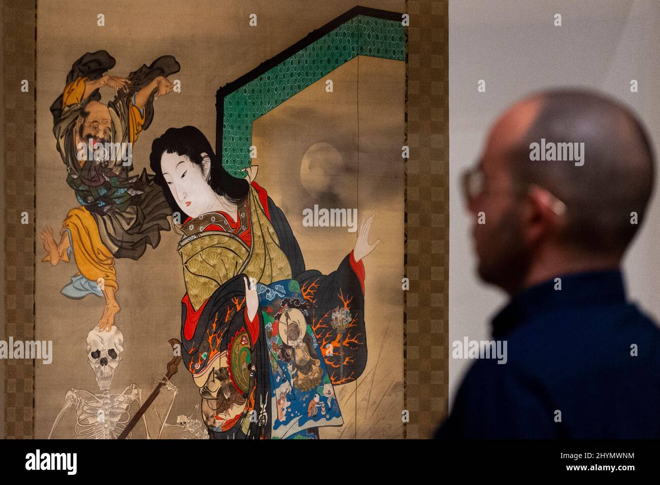 Hell courtesan by kawanabe kyosai hires stock photography and images