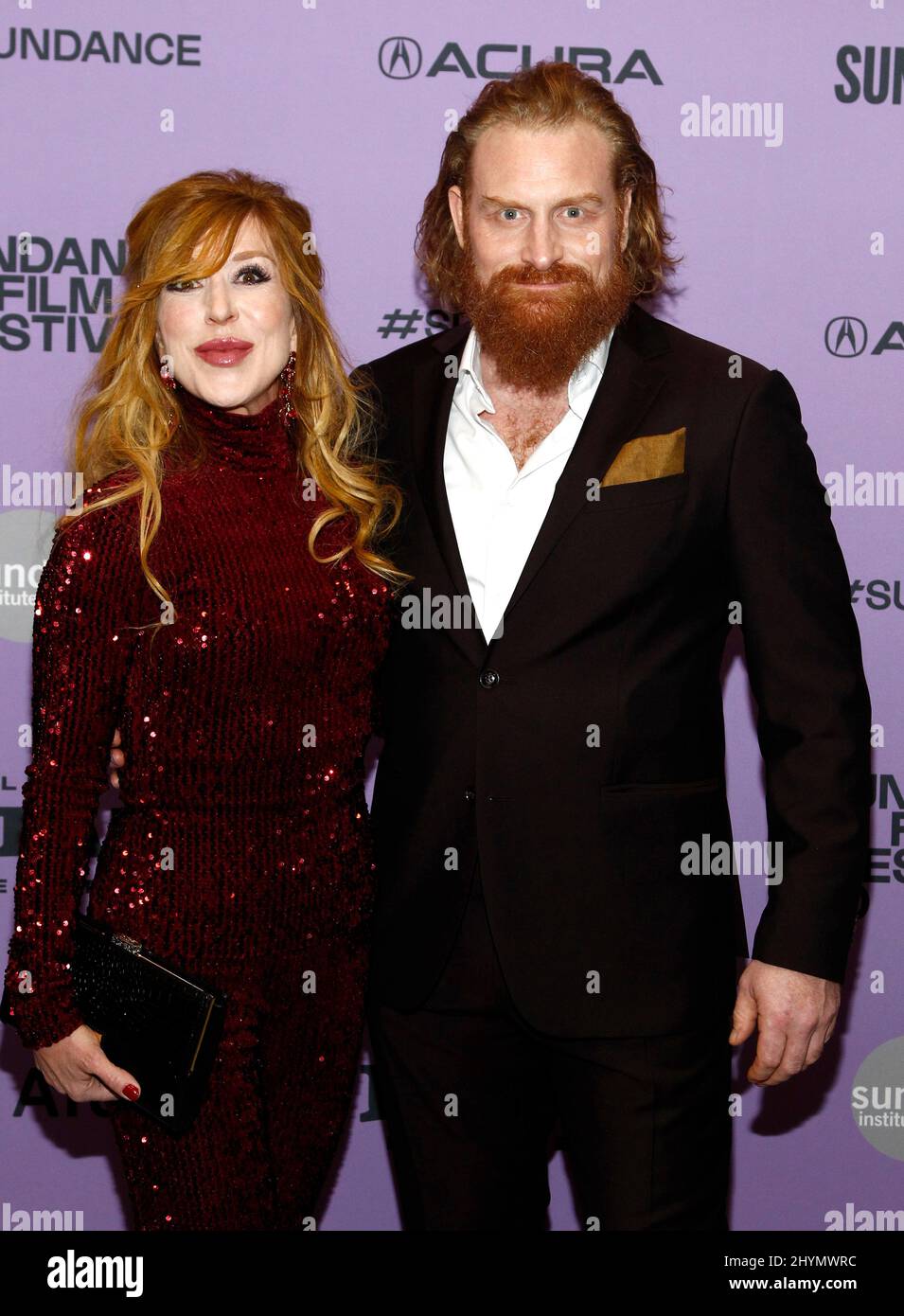 Gry Molv¦r Hivju, Kristofer Hivju at the premiere of 'Downhill' during the 2020 Sundance Film Festival held at the Eccles Theatre on January 26, 2020 in Park City, UT. Stock Photo