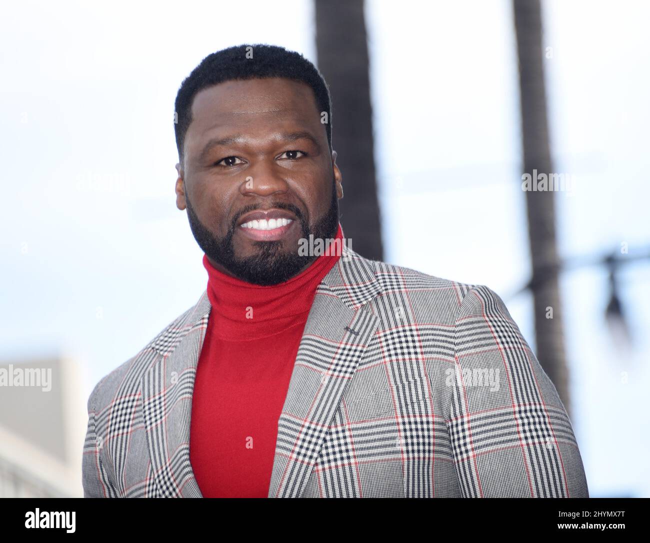 Curtis '50 Cent' Jackson at his Hollywood Walk of Fame star ceremony on January 30, 2020 in Hollywood, CA. Stock Photo