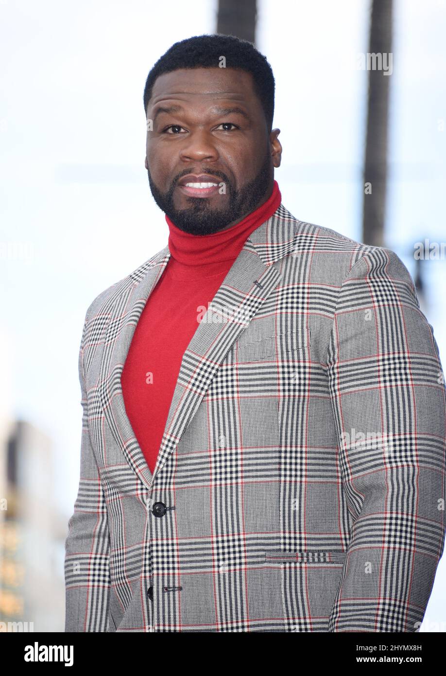 Curtis '50 Cent' Jackson at his Hollywood Walk of Fame star ceremony on January 30, 2020 in Hollywood, CA. Stock Photo