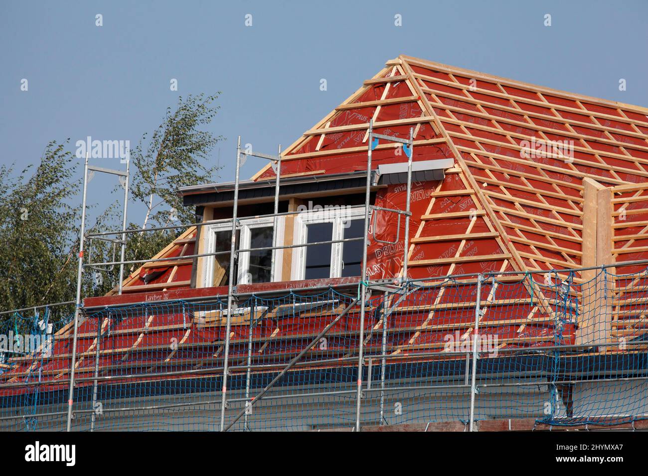 Residential building, construction site, renovation, Bremen, Germany