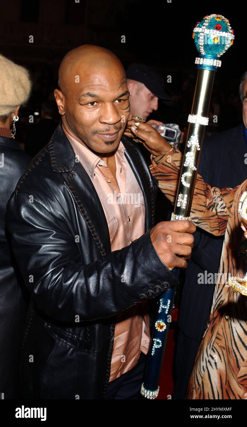 Mike Tyson attends the 'Get Rich Or Die Tryin' World Premiere in Hollywood. Picture UK Press