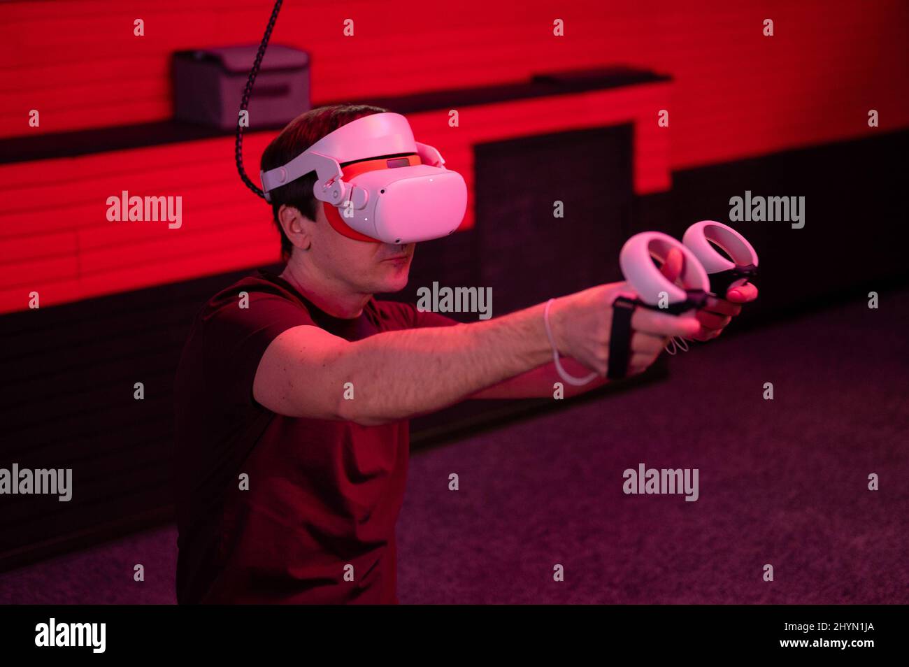 Virtual sales shooting game