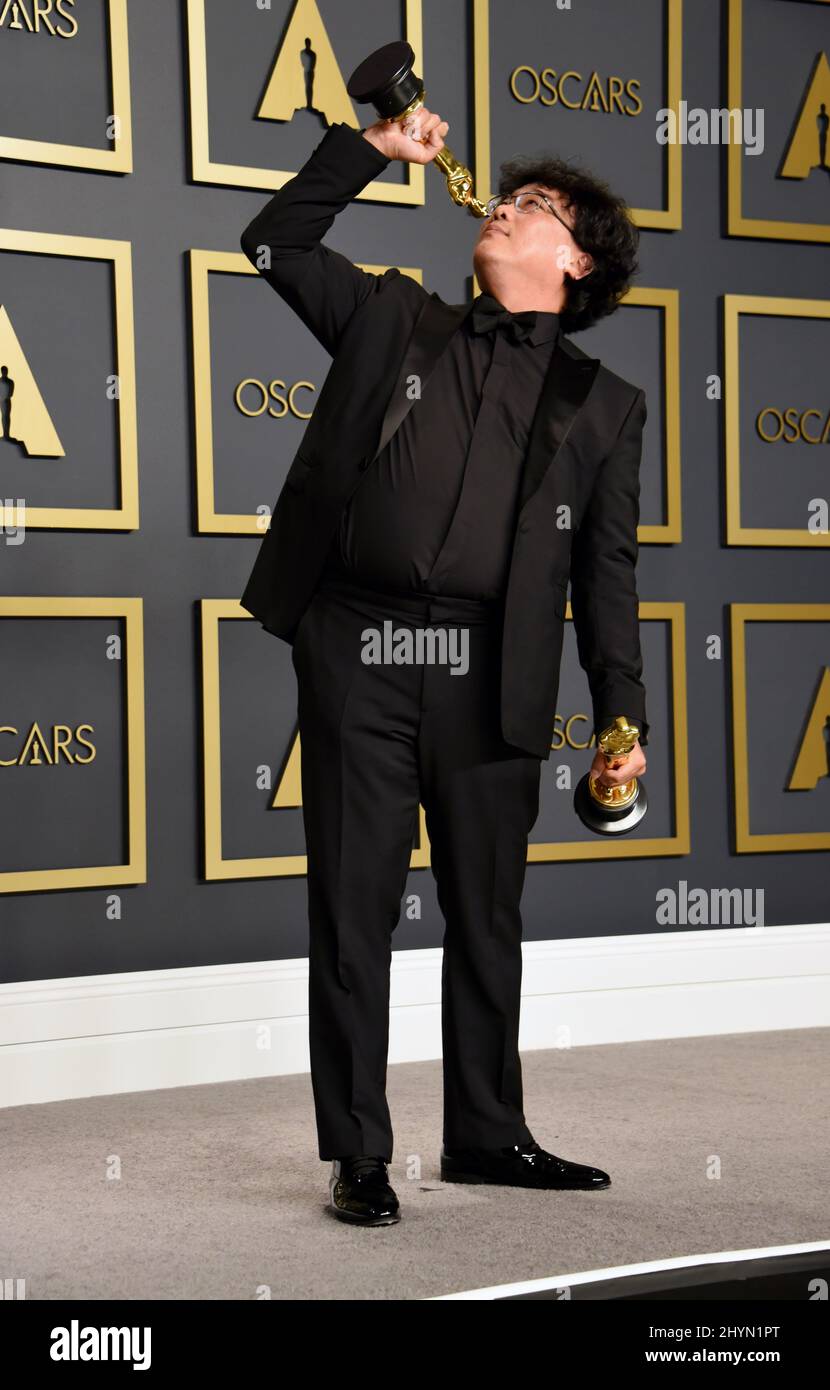 Bong Joon Ho at the 92nd Annual Academy Awards Press Room held at the Dolby Theatre on February 9, 2020 in Hollywood, Los Angeles. Stock Photo