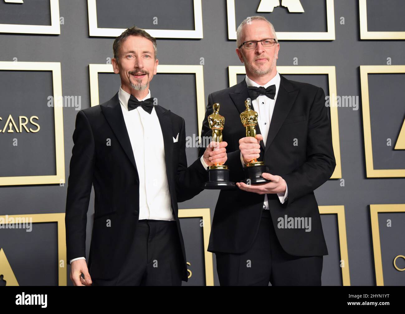 Mark Taylor and Stuart Wilson at the 92nd Annual Academy Awards Press Room held at the Dolby Theatre on February 9, 2020 in Hollywood, Los Angeles. Stock Photo