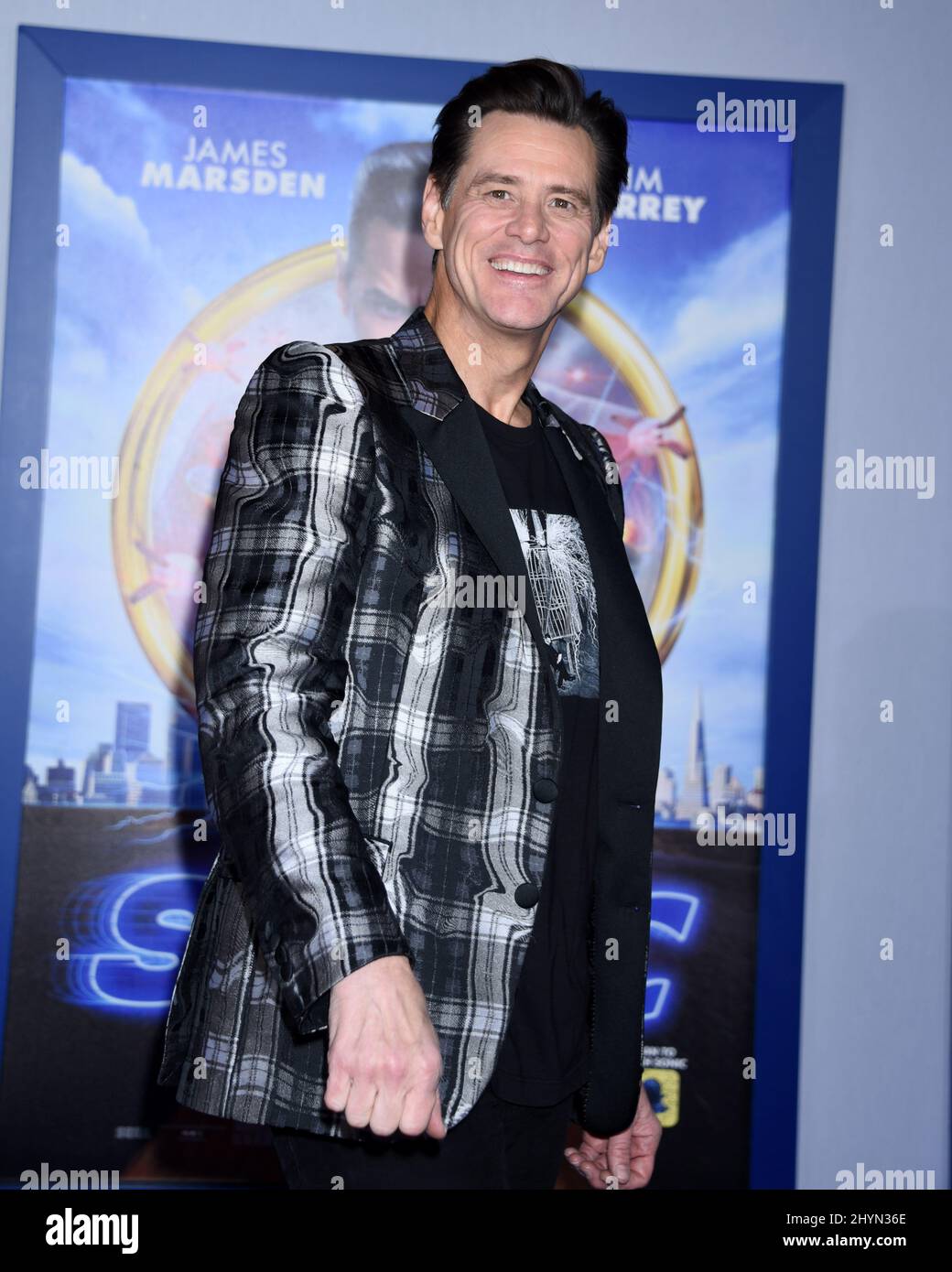 Jim Carrey at the 'Sonic The Hedgehog' Special Screening held at the Regency Village Theatre Stock Photo