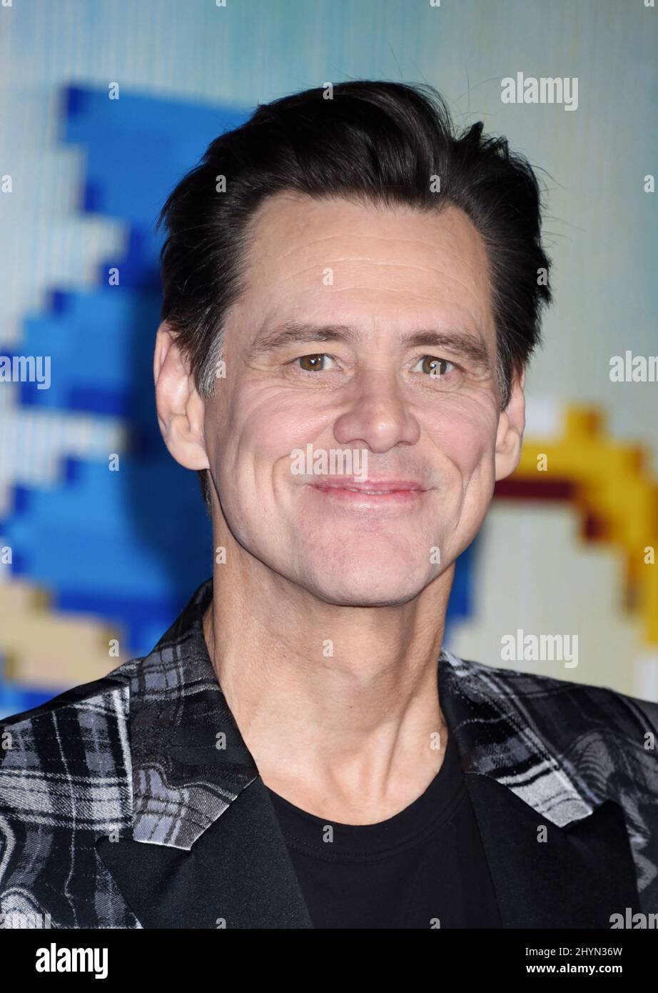 Jim Carrey at the 'Sonic The Hedgehog' Special Screening held at the Regency Village Theatre Stock Photo