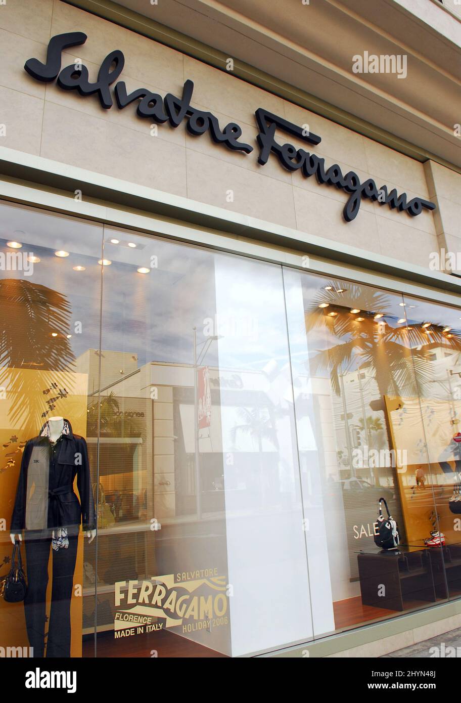 Salvatore Ferragamo store on Rodeo Drive. Picture: UK Press Stock Photo ...