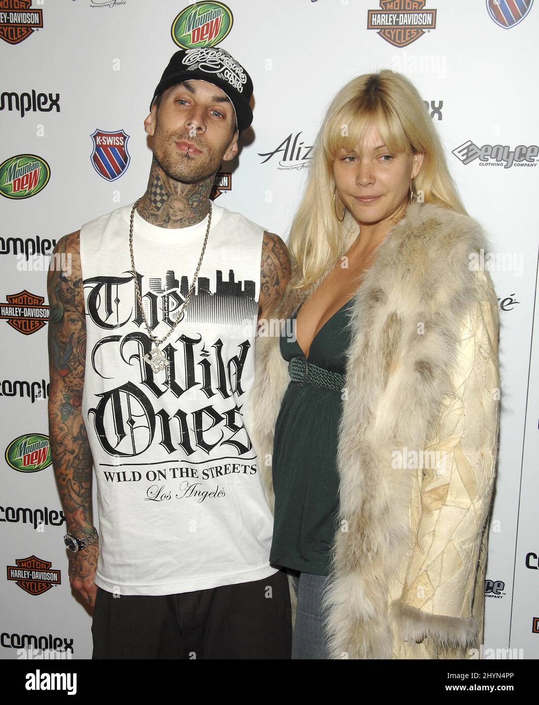 Travis Barker Shanna & Moakler attend Complex Magazine's 5th Anniversary Party held at Area in Los Angeles. Picture: UK Press Stock Photo