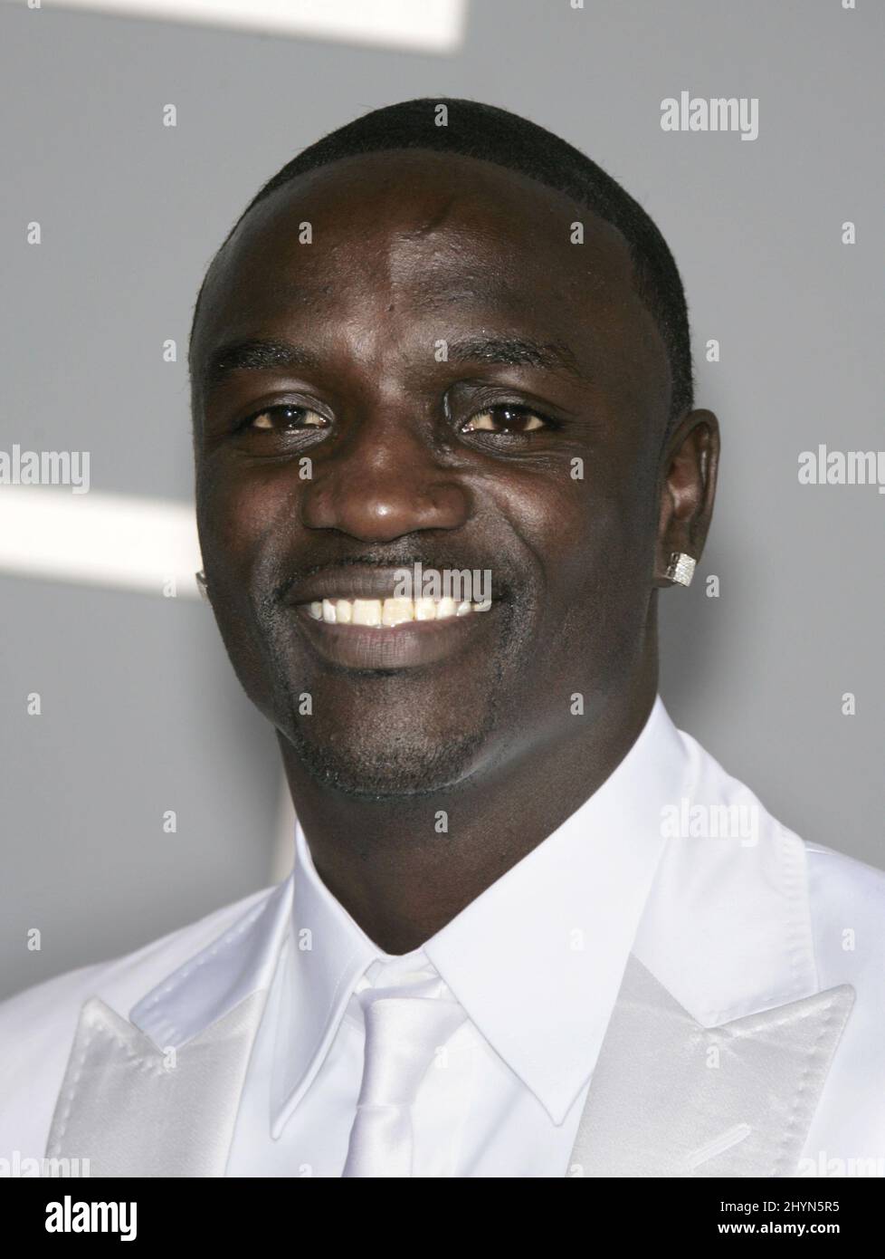 Akon attends the 49th Grammy Awards in Los Angeles. Picture: UK Press Stock Photo