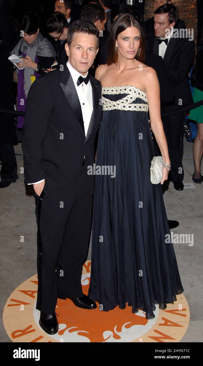 Mark Wahlberg and Rhea Durham attend the 2007 Vanity Fair Oscar Party ...