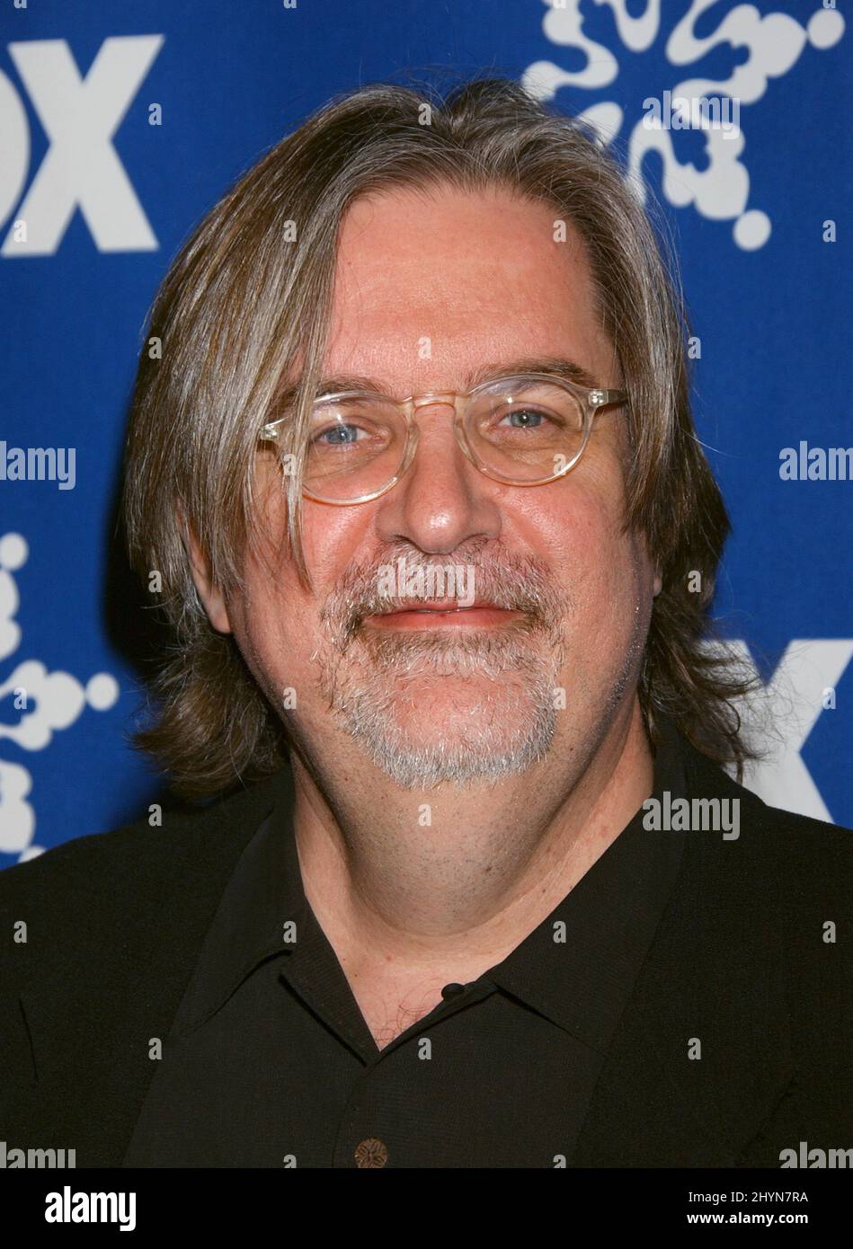 Matt Groening attends the FOX All-Star TCA Party in Pasadena. Picture: UK Press Stock Photo