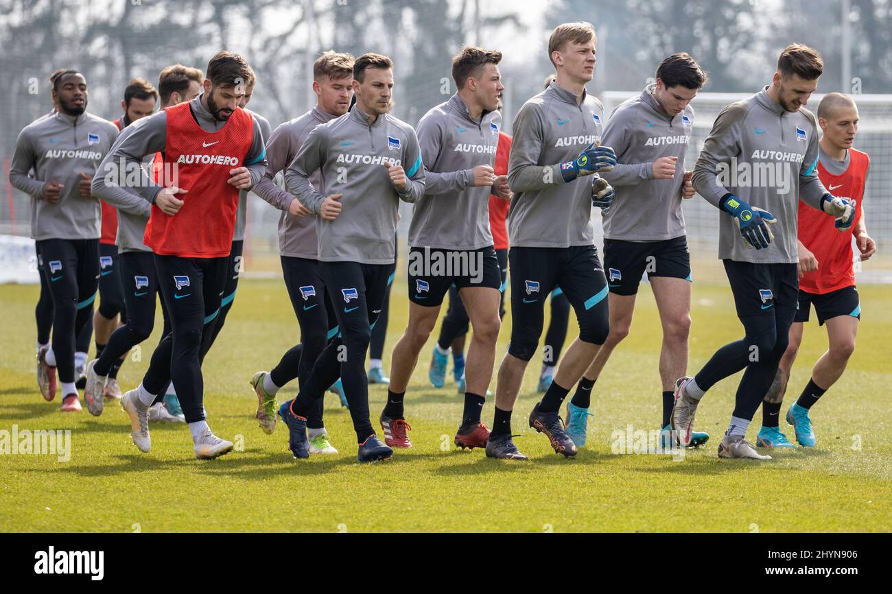 Berlin, Germany. 17th Apr, 2023. Soccer, Bundesliga, Hertha BSC, press  conference. Newly appointed head coach Pal Dardai speaks at a press  conference. Credit: Andreas Gora/dpa/Alamy Live News Stock Photo - Alamy