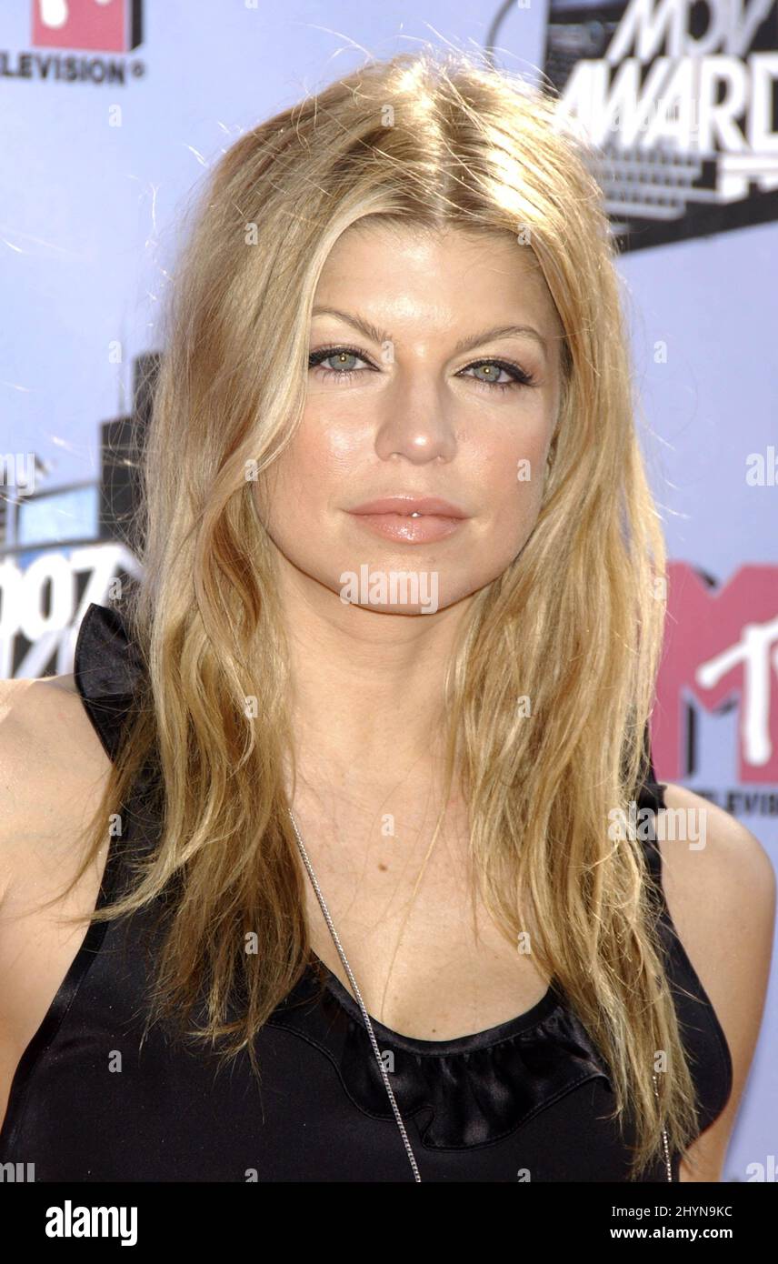 Fergie attends The 2007 MTV Movie Awards held at the Gibson ...