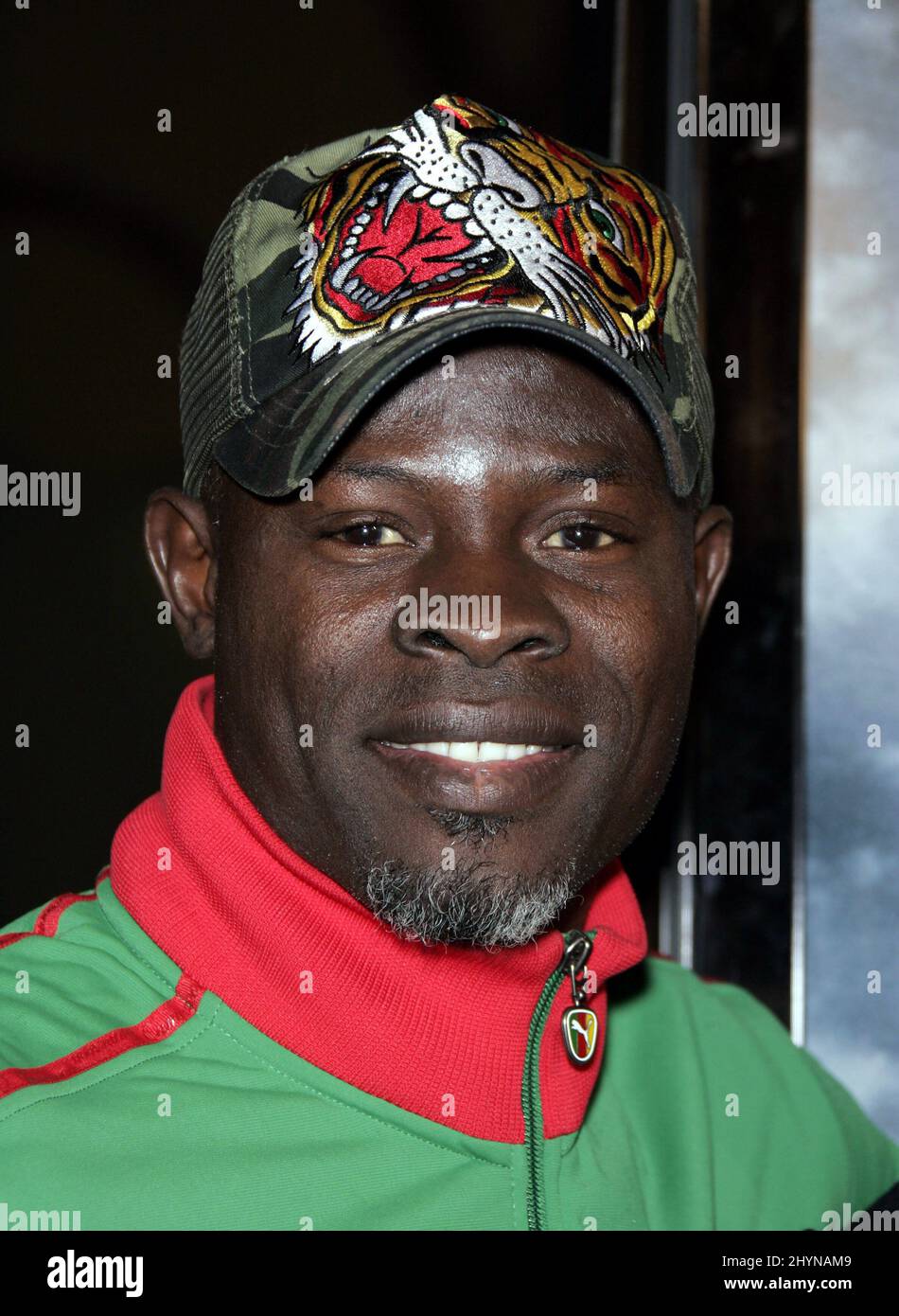 Djimon Hounsou attends the ‘Shooter’ LA Premiere. Picture: UK Press