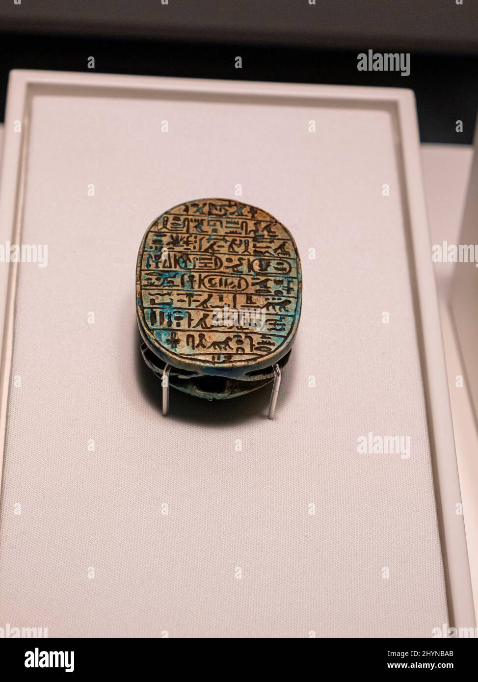 scarab, soapstone, 18th dynasty, 1390-1352 BC, Egypt, collection of the British Museum Stock Photo