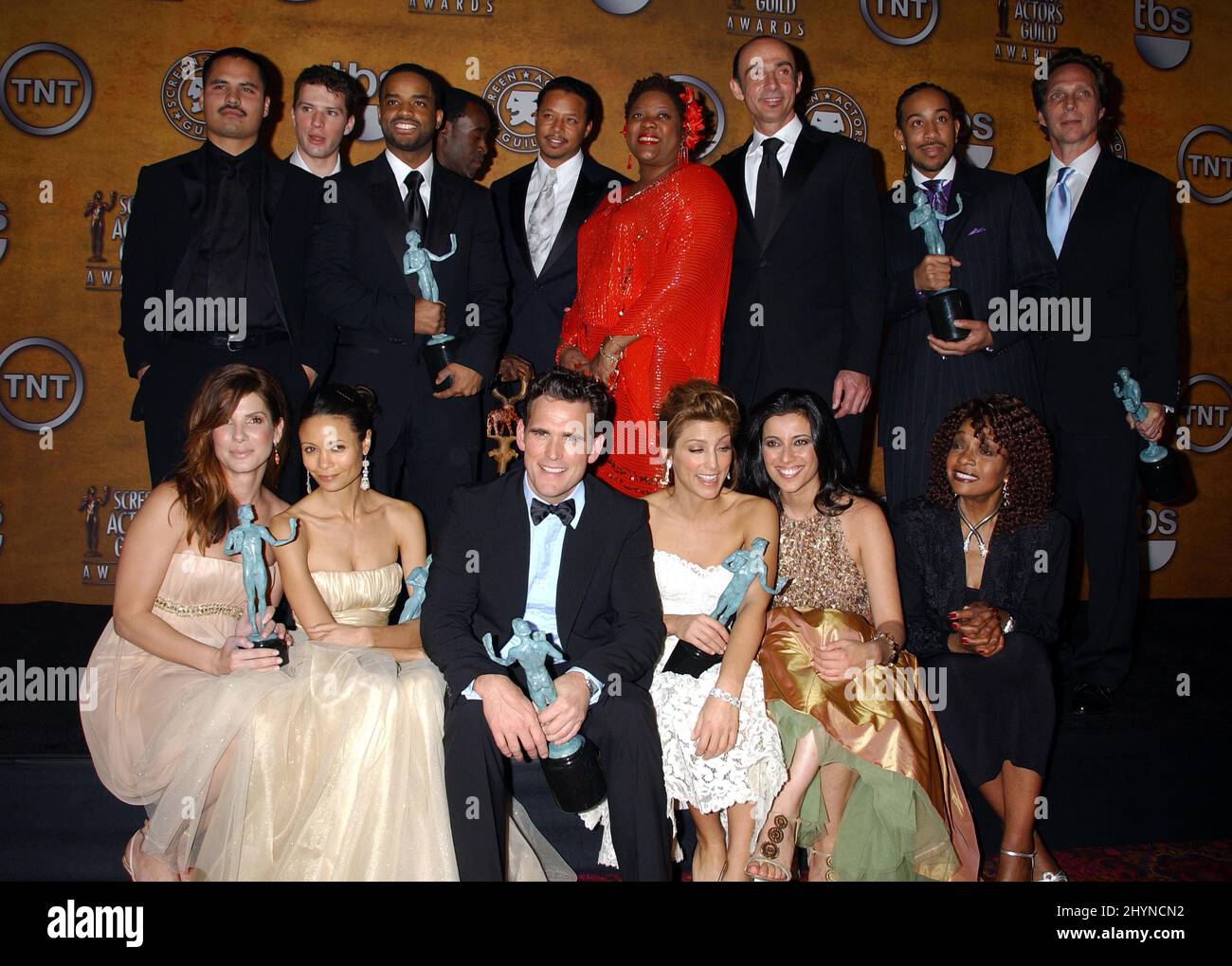 Cast of Crash attend the Screen Actors Guild Awards at the Shrine
