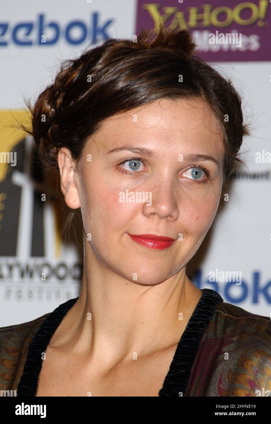 Maggie Gyllenhaal attends the Hollywood Film Festival 9th Annual Hollywood Awards Gala at the Beverly Hilton Hotel. Picture: UK Press Stock Photo