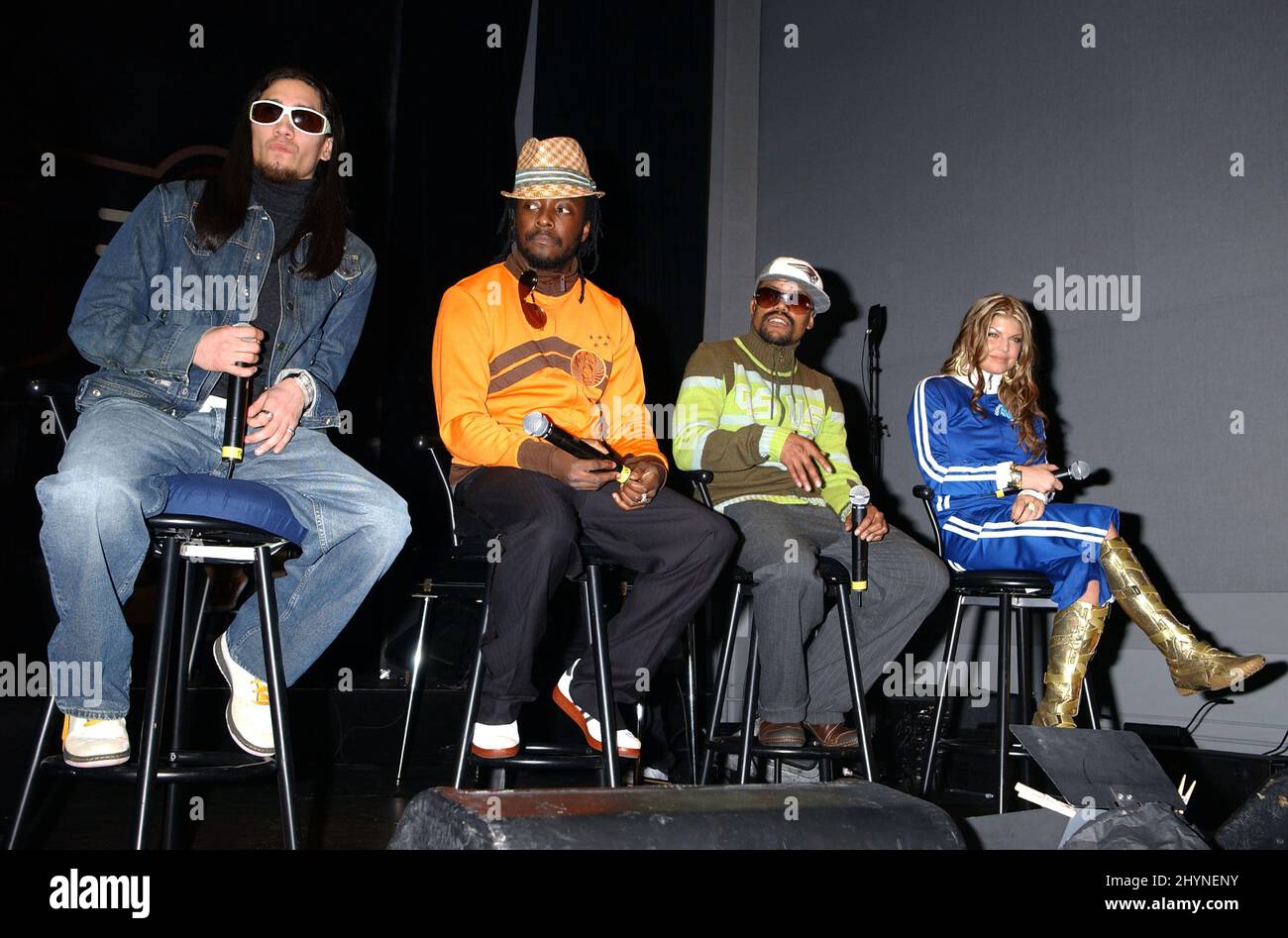 Black Eyed Peas annouce their tour at a press conference in