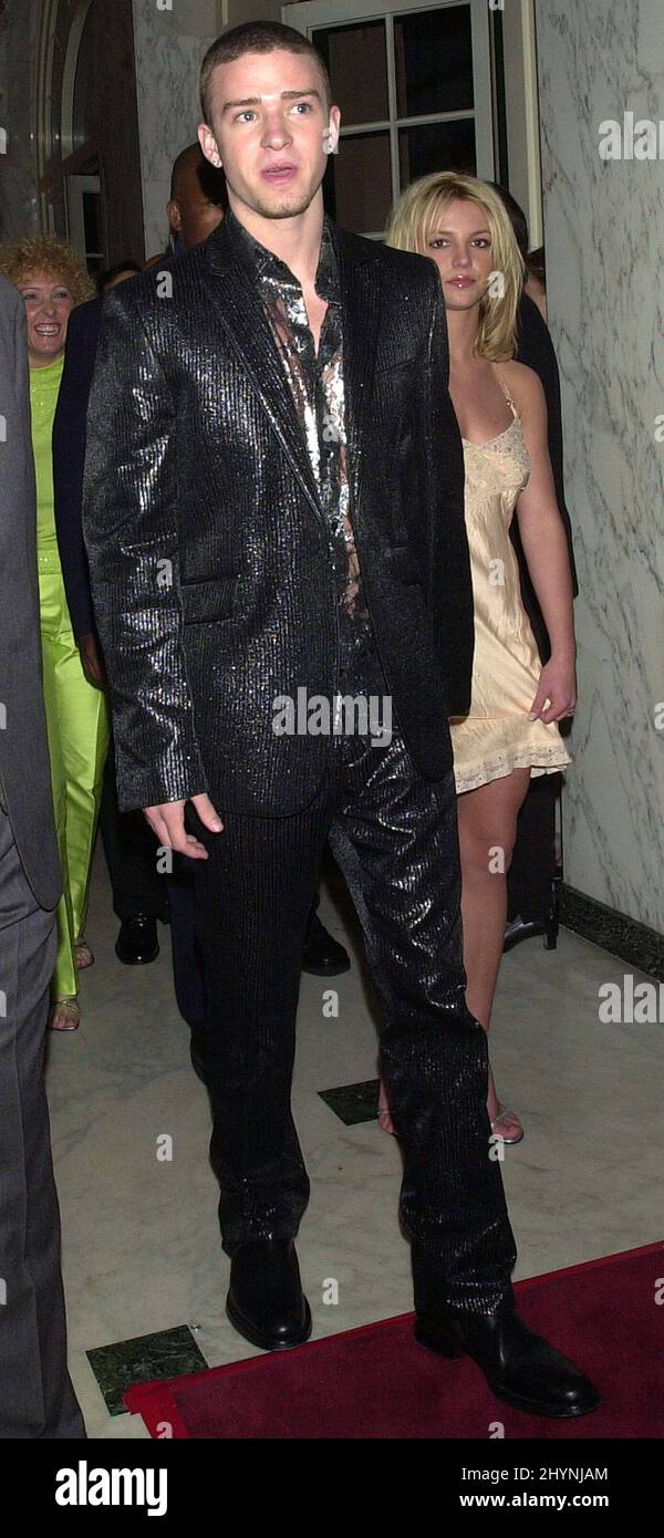 Britney Spears & Justin Timberlake attend 'A Family Celebration 2001' in Beverly Hills. Picture: UK Press Stock Photo