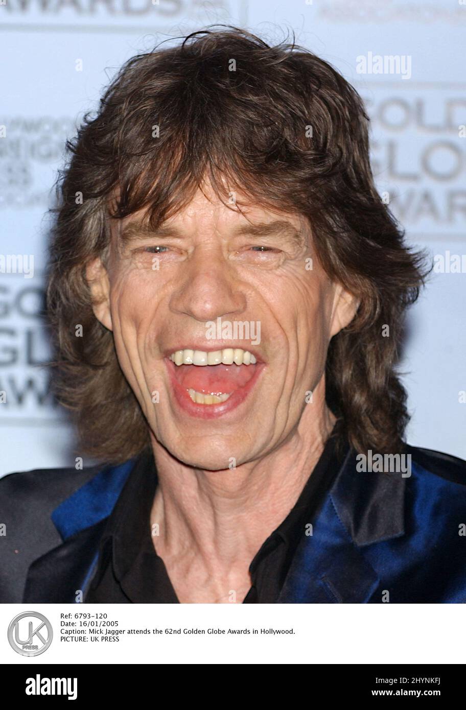 Mick Jagger attends the 62nd Golden Globe Awards in Hollywood. Picture