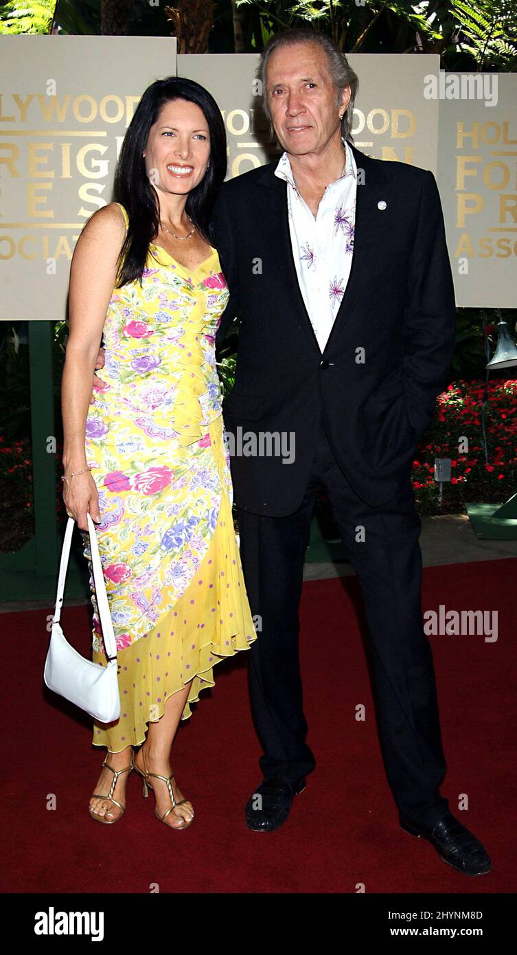 David Carradine & Annie Bierman attend the 'HFPA Annual Installation