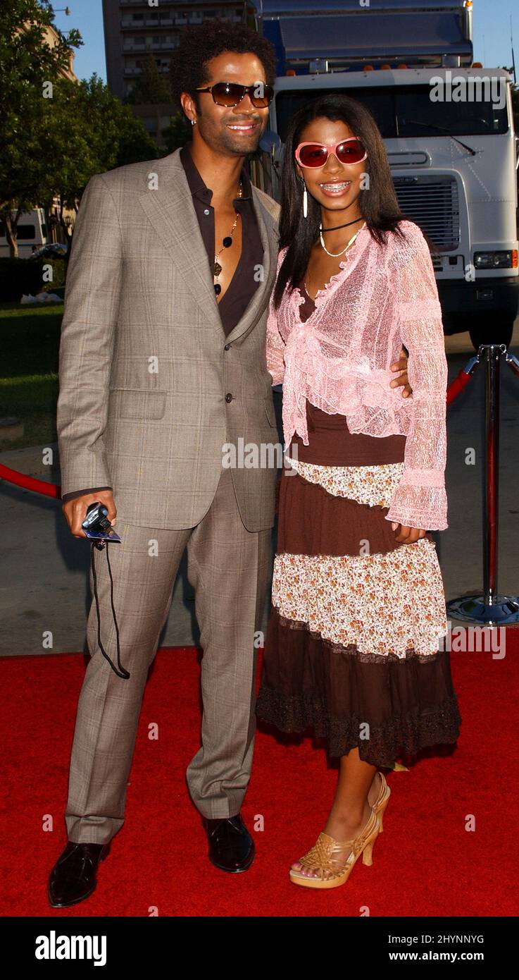 Eric Benet & daughter India attend the 2005 Soul Train Lady Of Soul Awards at the Pasadena Civic Auditorium. Picture: UK Press Stock Photo
