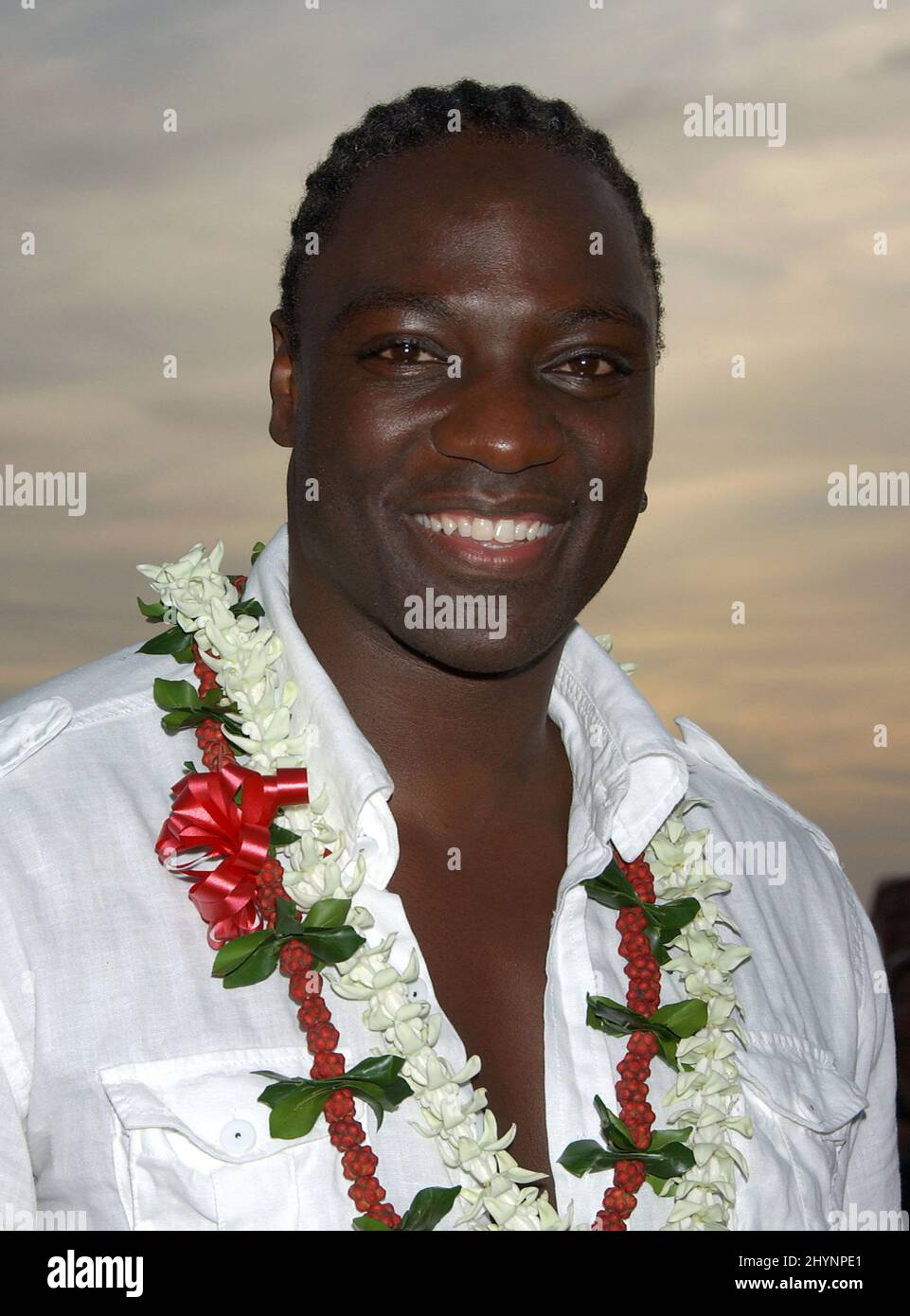 Adewale Akinnuoye-Agbaje attends the 'Lost' Season 3 Premiere on Waikiki Beach, Hawaii. Picture: UK Press Stock Photo