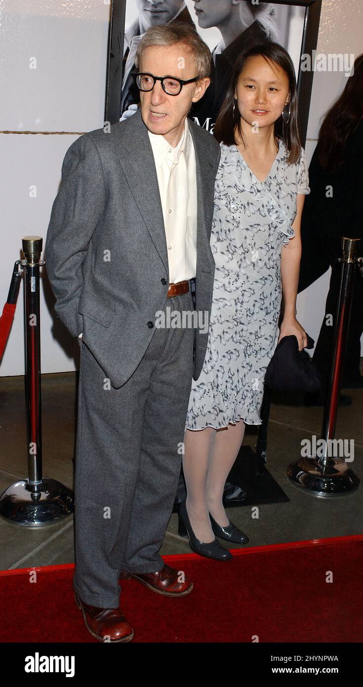 Woody Allen & Soon-Yi Previn attend the 'Match Point' Los Angeles Premiere. Picture: Uk Press Stock Photo