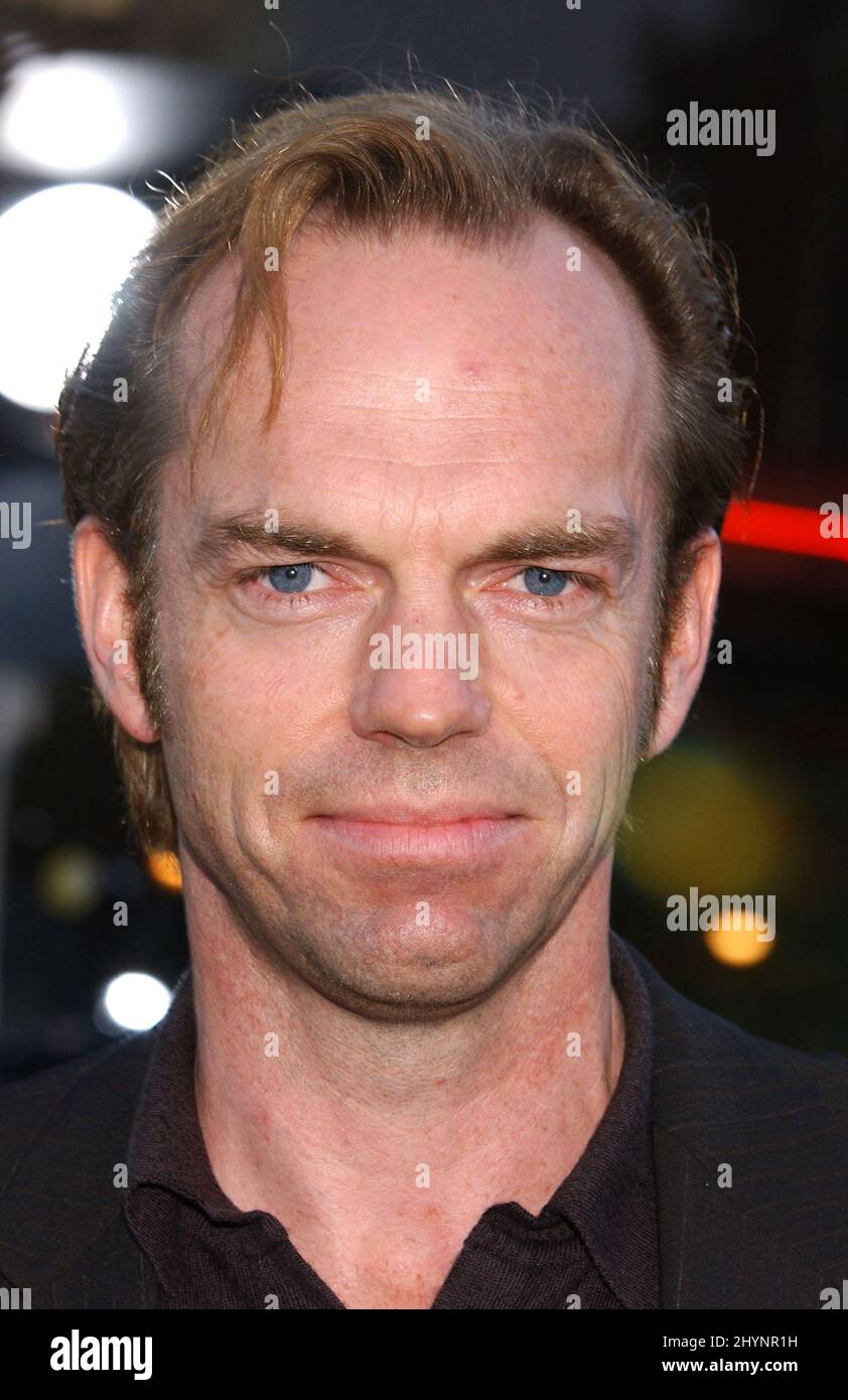 HUGO WEAVING ATTENDS THE 'MATRIX RELOADED' PREMIERE AT THE MANN VILLAGE  THEATRE, WESTWOOD, CALIFORNIA. PICTURE: UK PRESS Stock Photo - Alamy