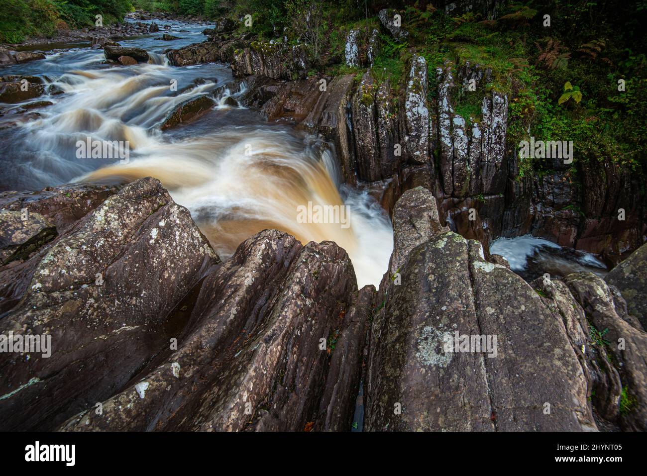 Bracklinn Falls near Callander Scotland Stock Photo