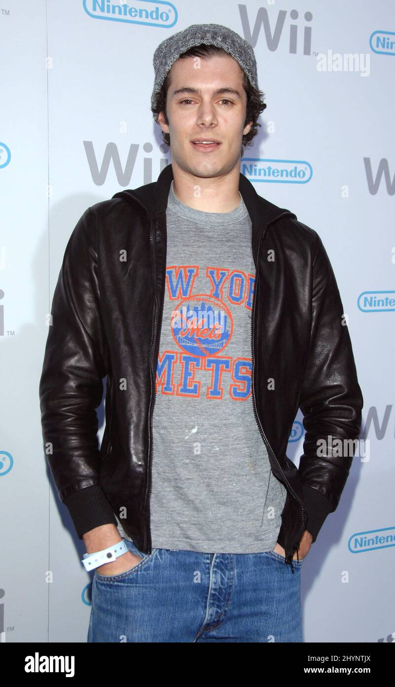 Adam Brody attends the launch of the Nintendo Wii in Los Angeles. Picture:  UK Press Stock Photo - Alamy
