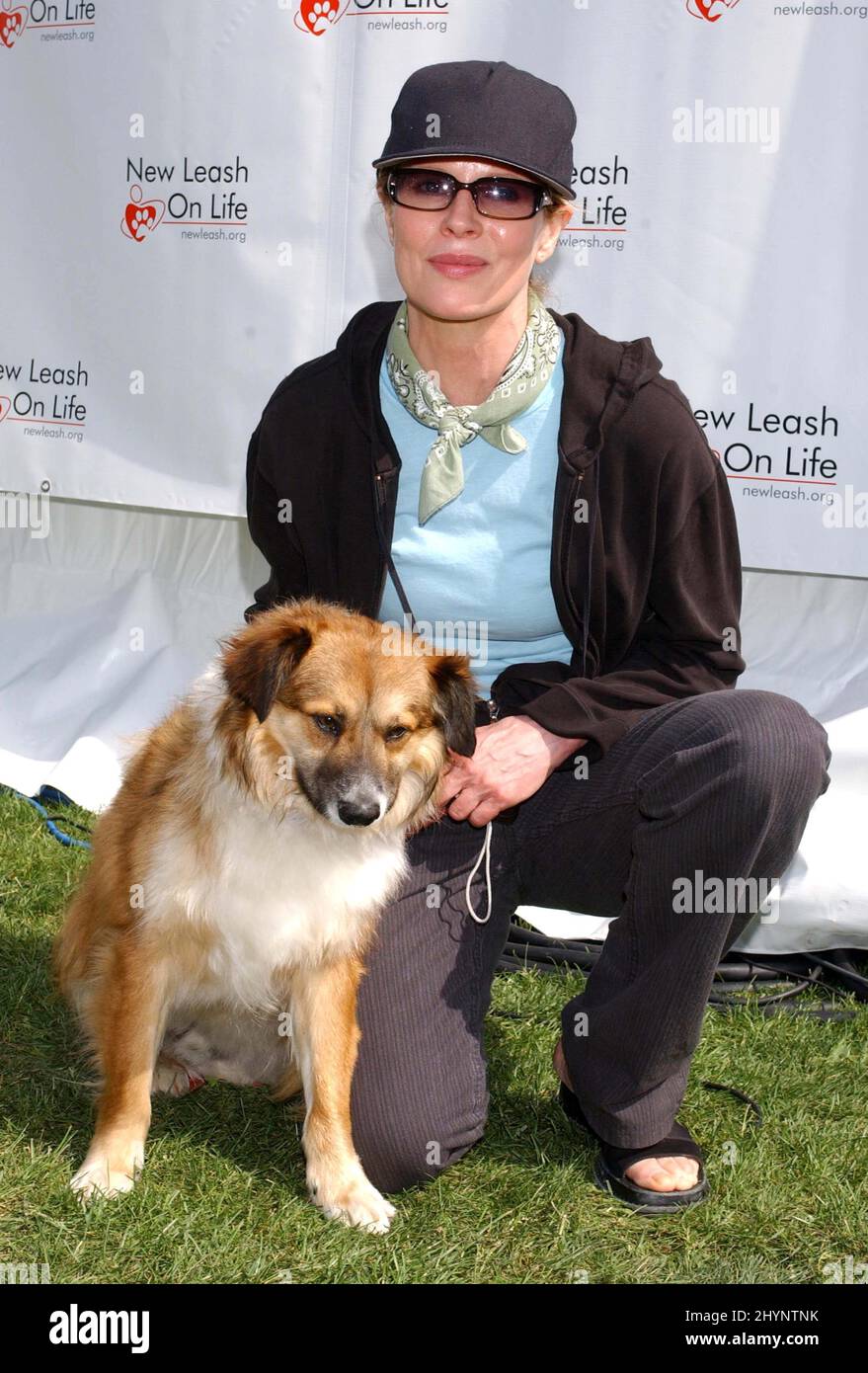 Kim Basinger promotes New Leash On LIfe & Animal Planet: Nuts for Mutts celebrity judged dog show in California. Picture: UK Press Stock Photo