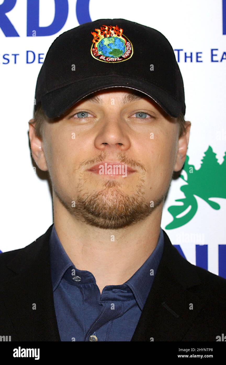 LEONARDO DICAPRIO ATTENDS THE NATURAL RESOURCES DEFENSE COUNCIL'S DEDICATION OF THE NEW DAVID FAMILY ENVIRONMENTAL ACTION CENTER AND THE LEONARDO DICAPRIO E-ACTIVISM ZONE PRESS CONFERENCE IN CALIFORNIA. PICTURE: UK PRESS Stock Photo