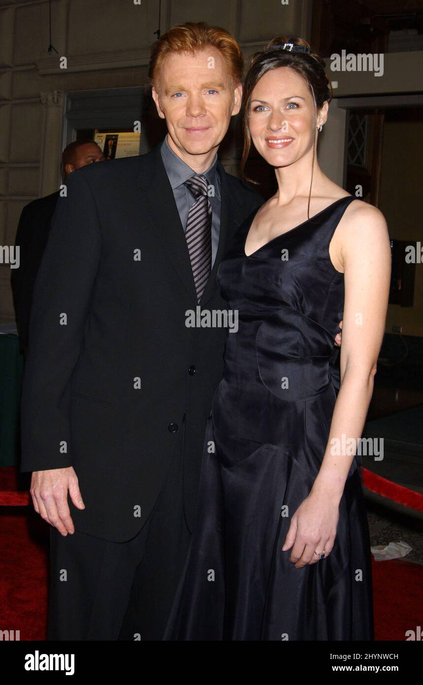 DAVID CARUSO & WIFE MARGARET ATTEND THE 29th ANNUAL PEOPLE'S CHOICE AWARDS,  HELD AT THE PASADENA CIVIC AUDITORIUM, CALIFORNIA. PICTURE: UK PRESS Stock  Photo - Alamy