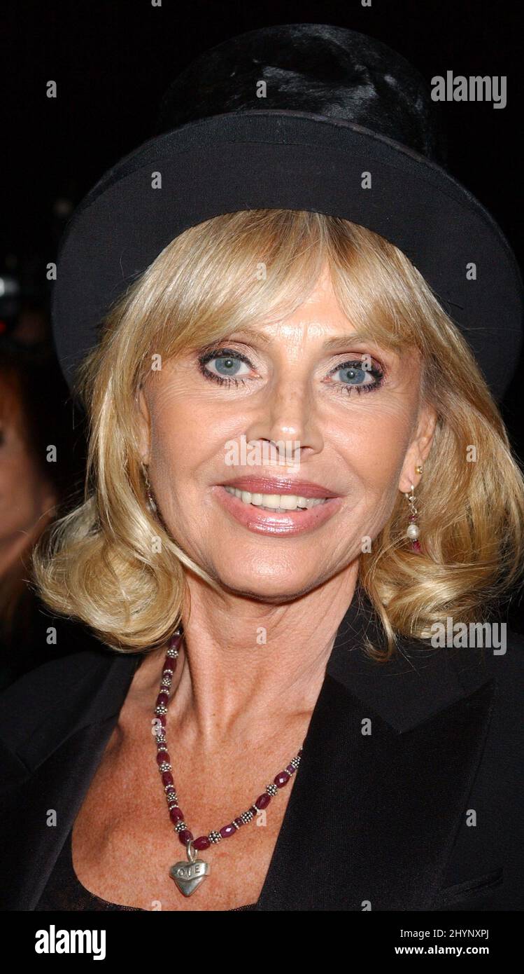 BRITT EKLAND ATTENDS A RICHARD TYLER FASHION SHOW IN LOS ANGELES PICTURE: UK PRESS Stock Photo