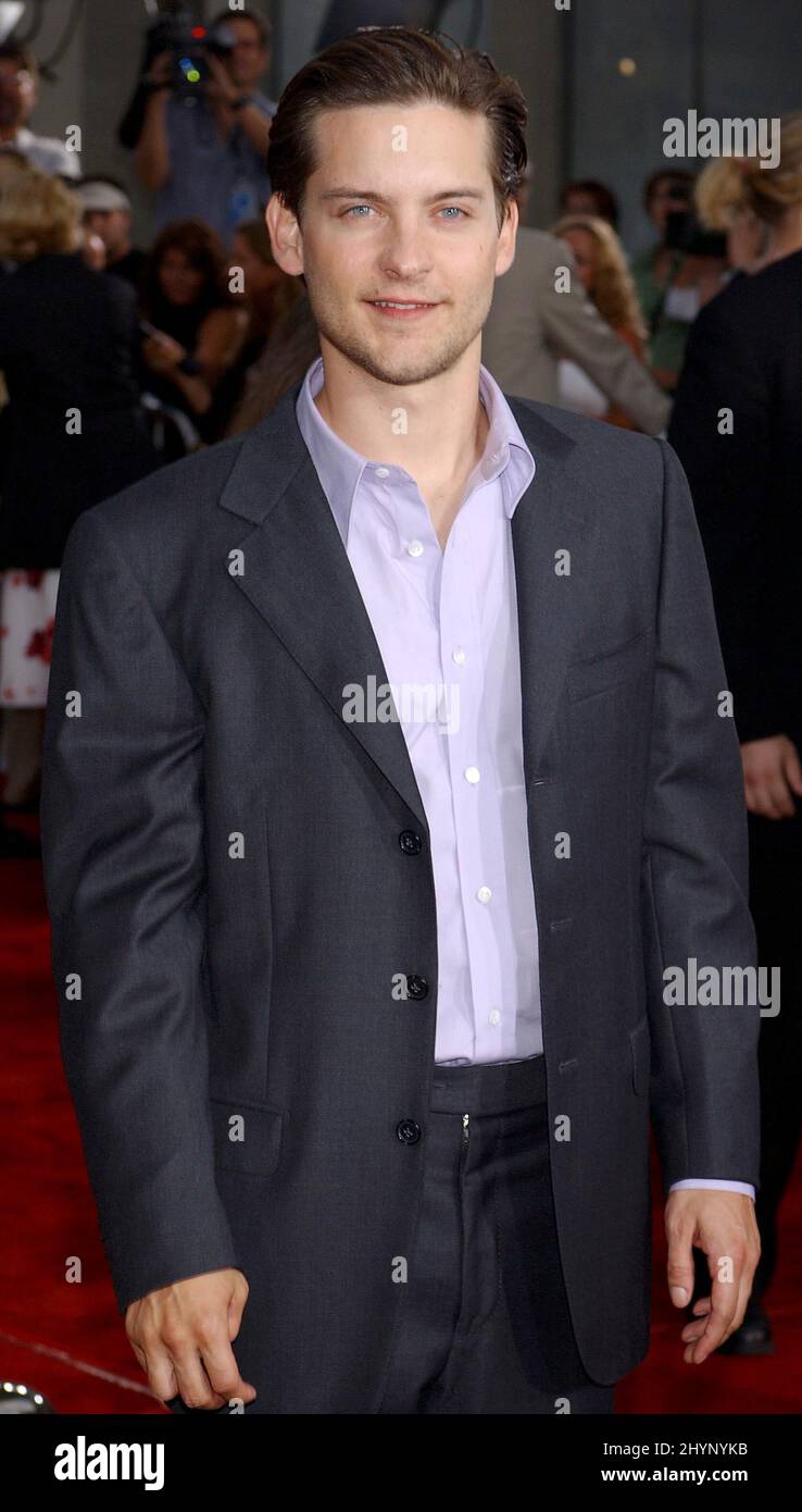 TOBEY MAGUIRE ATTENDS THE 'SEABISCUIT' FILM PREMIERE IN HOLLYWOOD. PICTURE: UK PRESS Stock Photo