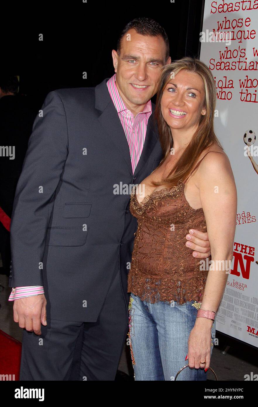 Vinnie Jones Wife Tanya Attend The She s The Man Los Angeles 