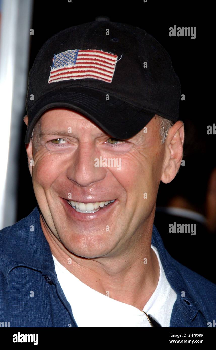 Bruce Willis attends the 'Talladega Nights: The Ballad of Ricky Bobby' Premiere at Grauman's Chinese Theatre, Hollywood. Picture: UK Press Stock Photo