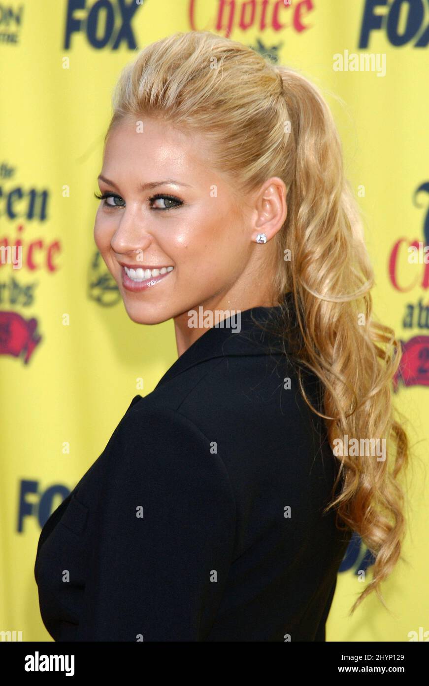 Anna Kournikova attends the Teen Choice Awards 2005 at the Gibson Amphitheatre in Universal City. Picture: UK Press Stock Photo