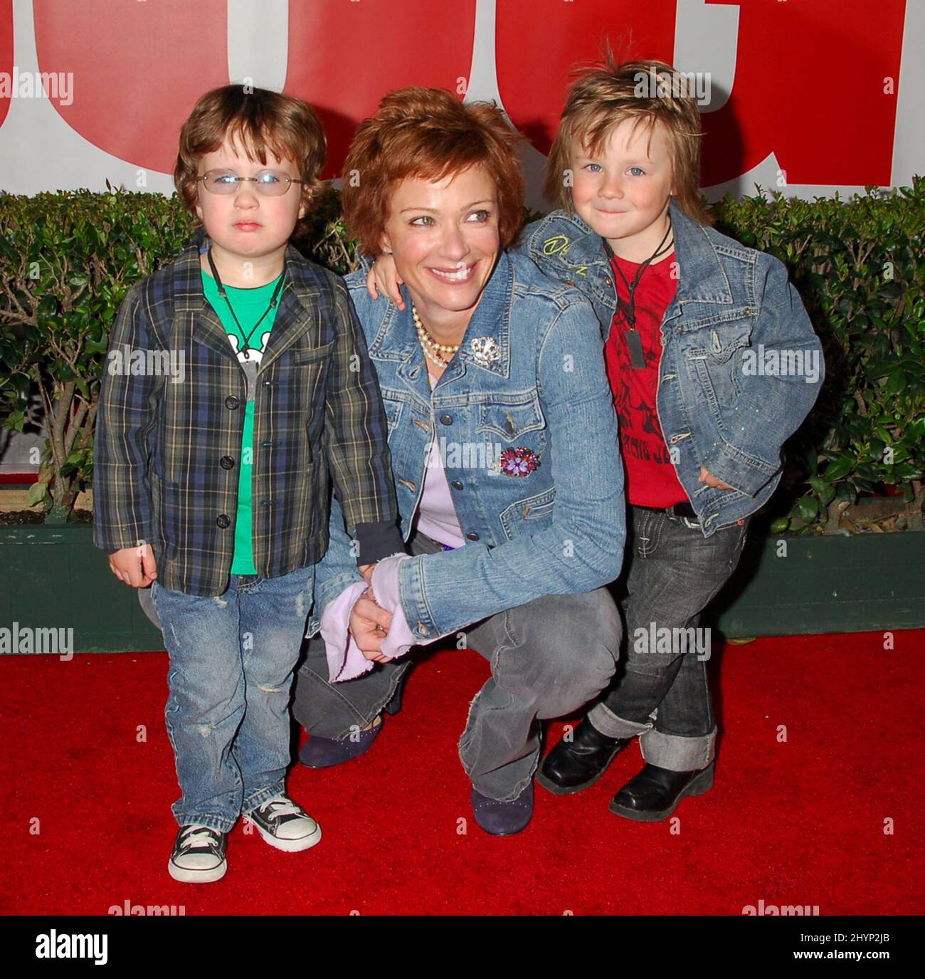 Lauren Holly with sons George & Azer attends ‘The Shaggy Dog’ World