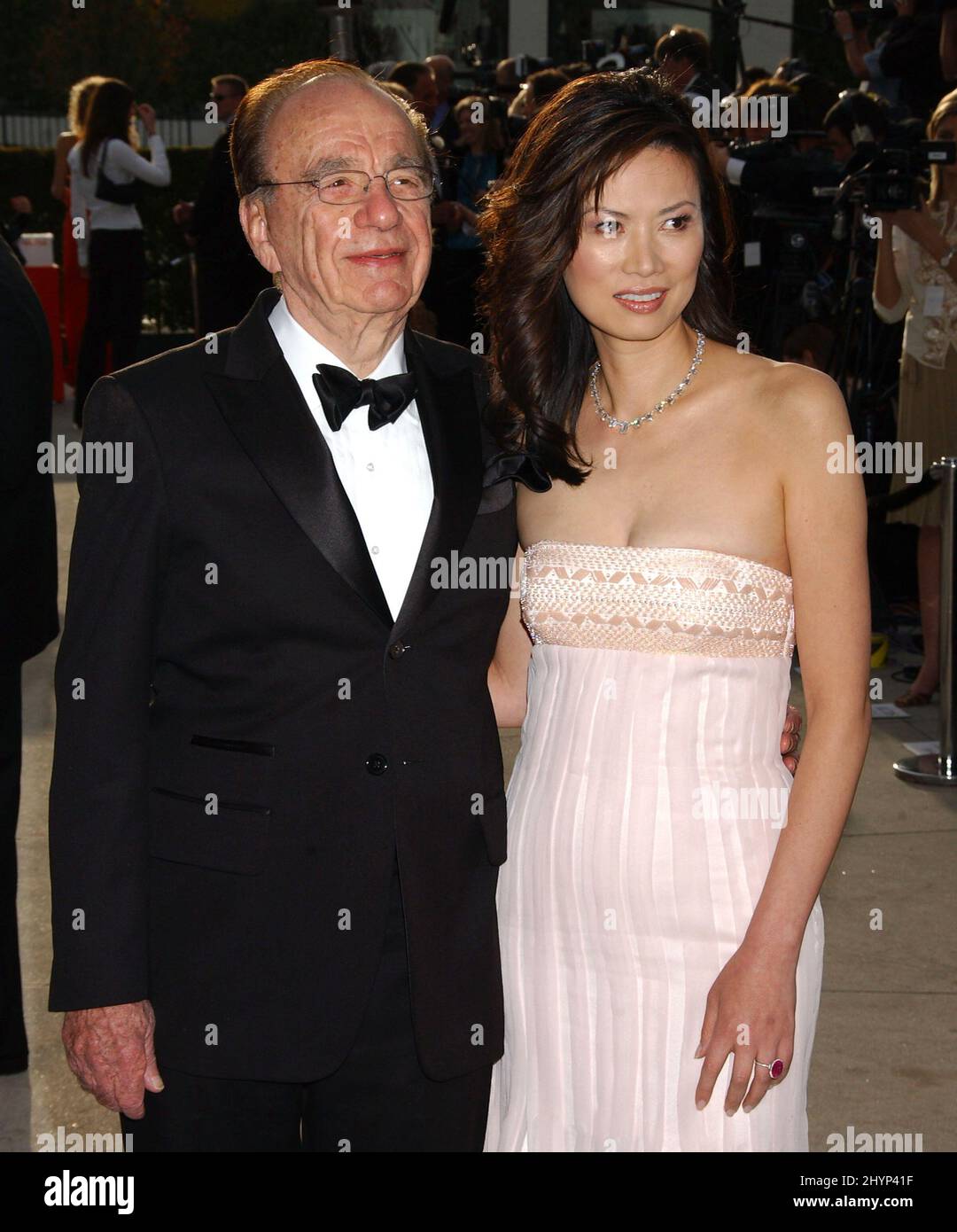 Rupert Murdoch & wife Wendi Deng attend the Vanity Fair Oscar Party at