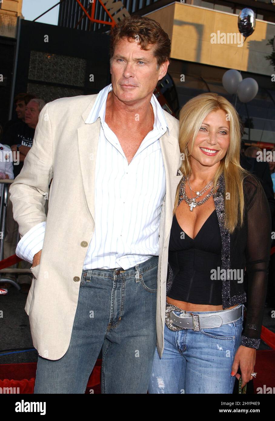 David Hasselhoff & Pamela Bach attend a 'War Of The Worlds' Fan Screening at Grauman's Chinese Theatre, Hollywood. Picture: UK Press Stock Photo