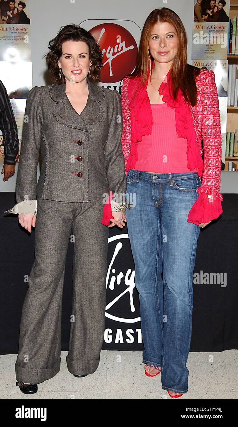 Debra Messing & Megan Mullally attens a 'Will & Grace Let The Music