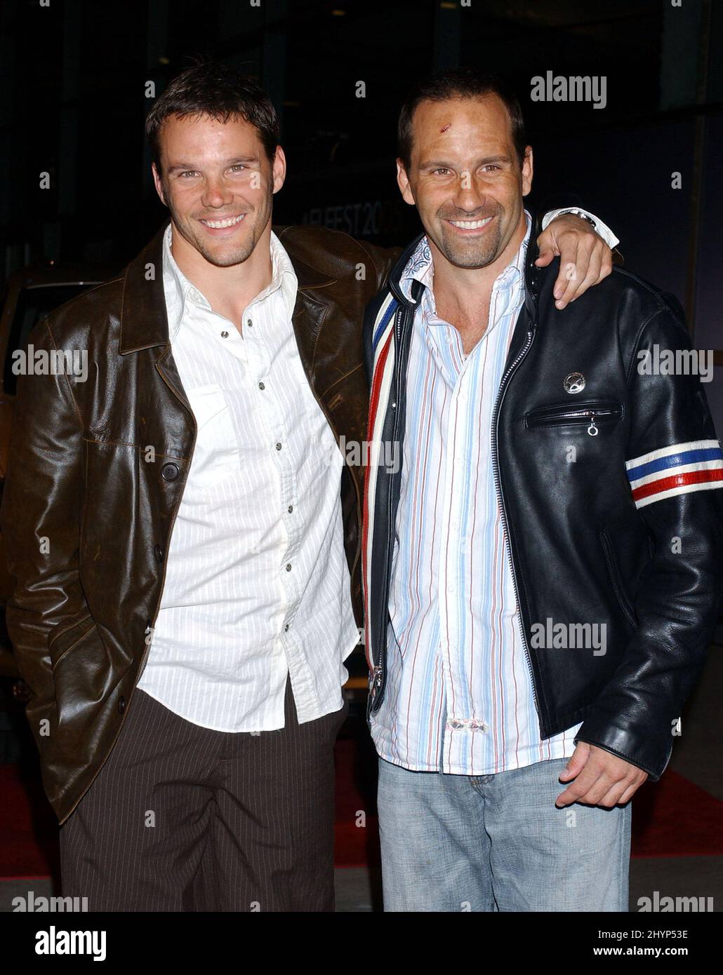 Dylan & Chris Bruno attend the AFI Fest 2005 Los Angeles Premiere of The World's Fastest Indian. Picture: Uk Press Stock Photo