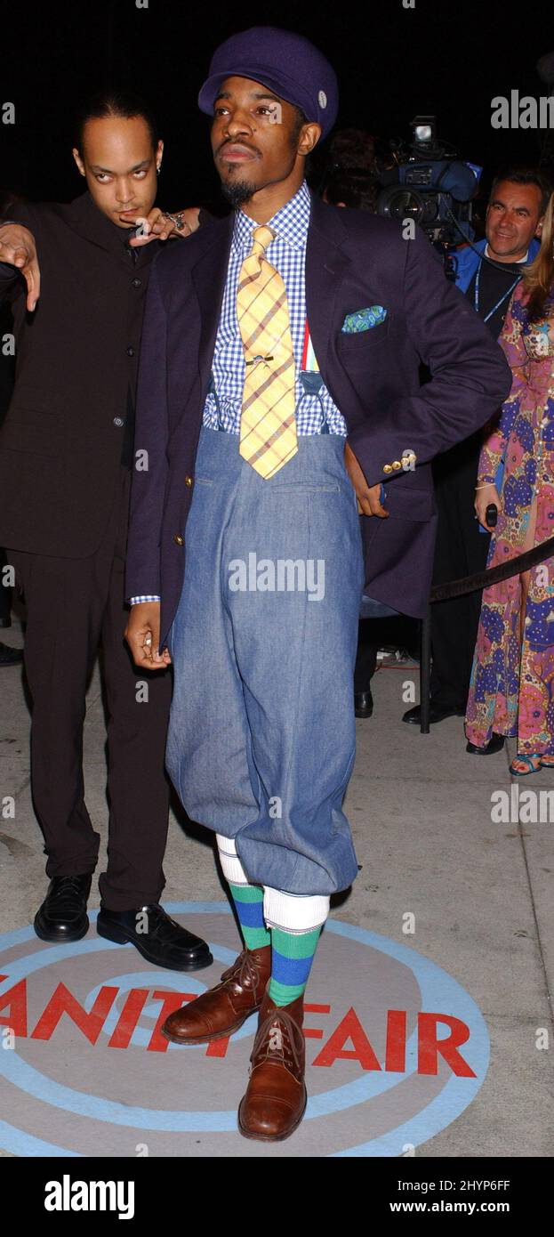 Andre 3000 attends the 'Vanity Fair Oscar Party 2004' at Mortons Restaurant in West Hollywood. PIcture: UK Press Stock Photo
