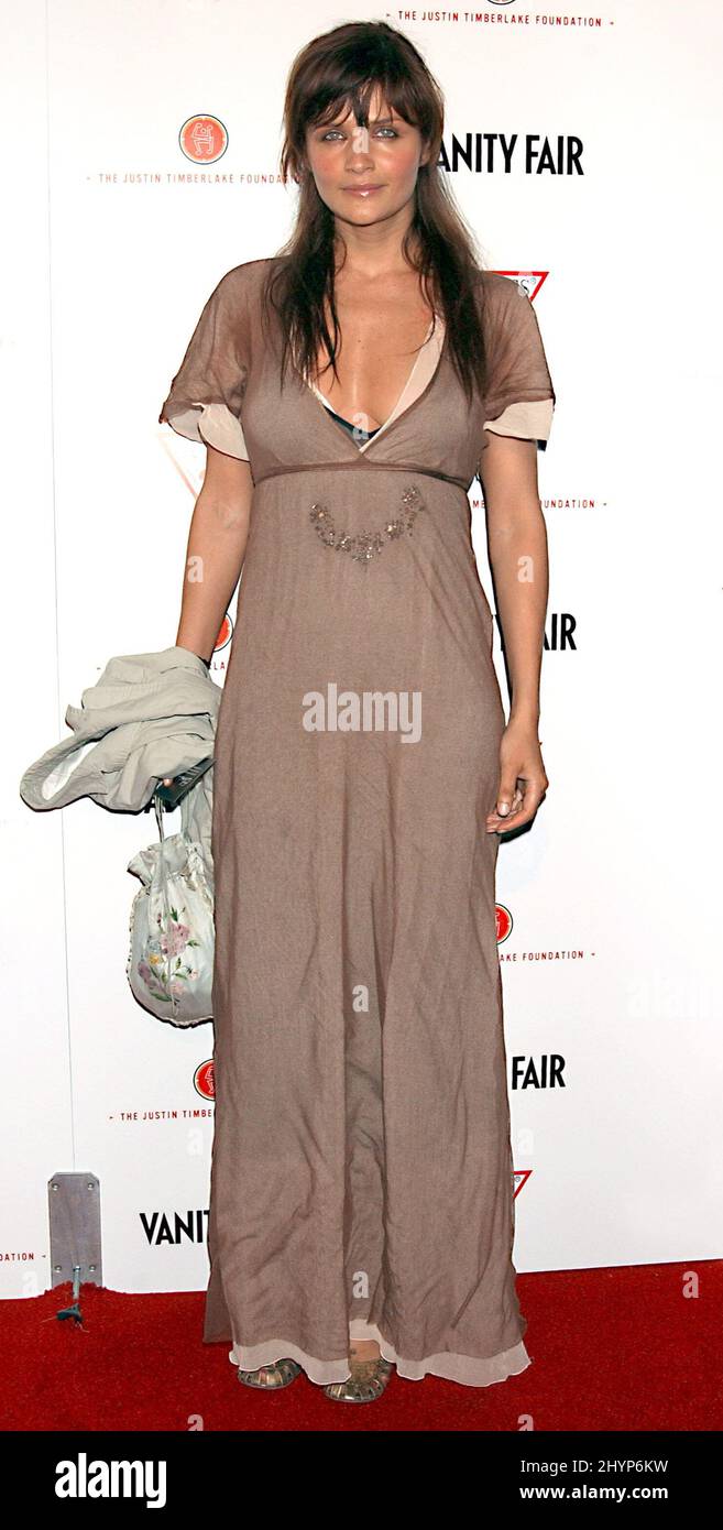 Helena Christensen attends the 'Vanity Fair Amped' pre-Oscar benefit in
