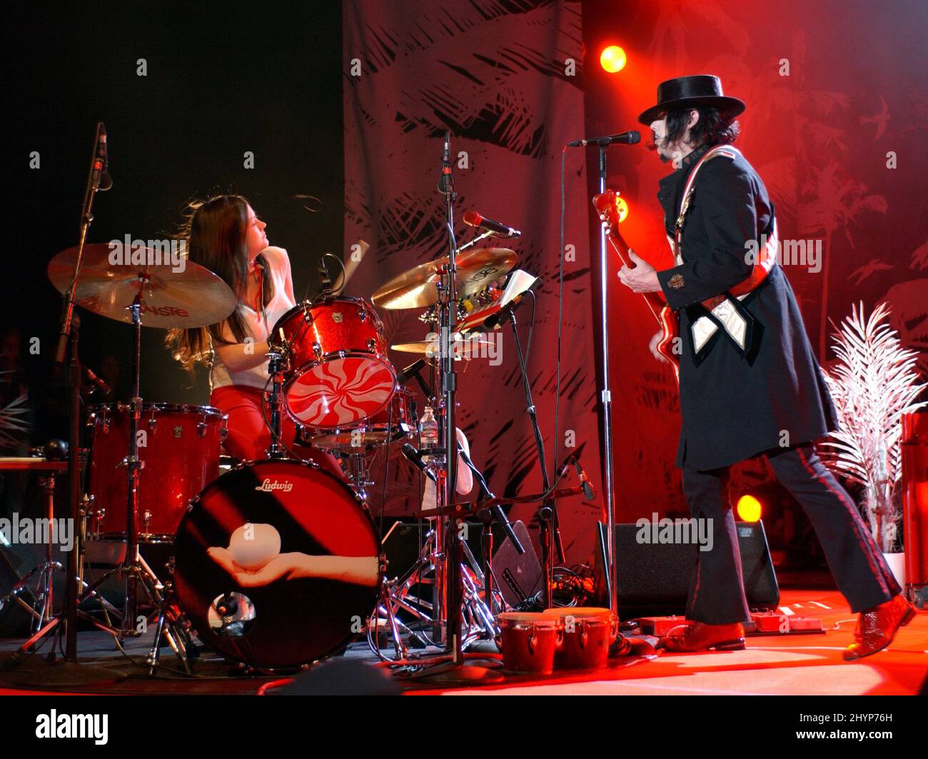 The White Stripes Concert at the Greek Theatre, Los Angeles. Picture: UK Press Stock Photo