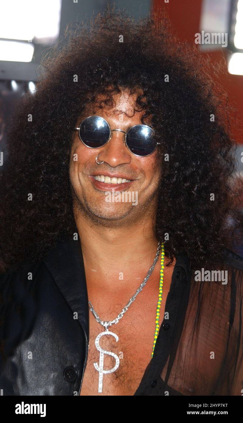 SLASH ATTENDS 'THE ITALIAN JOB' WORLD PREMIERE AT GRAUMAN'S CHINESE THEATRE, HOLLYWOOD. PICTURE: UK PRESS Stock Photo