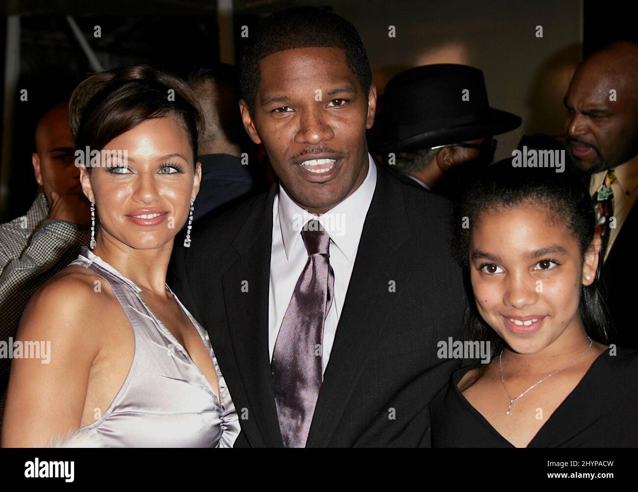 Jamie Foxx, daughter Corrine & Leila Arcieri attend the 'Ray' World Film Premiere in Hollywood. Picture: UK Press Stock Photo